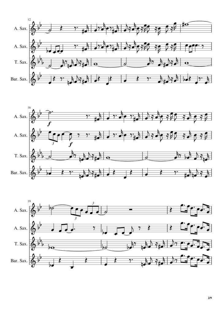 The Pink Panther Sheet Music For Saxophone Quartet ESheetMusics The Pink Panther Sheet Music For Saxophone Quartet ESheetMusics