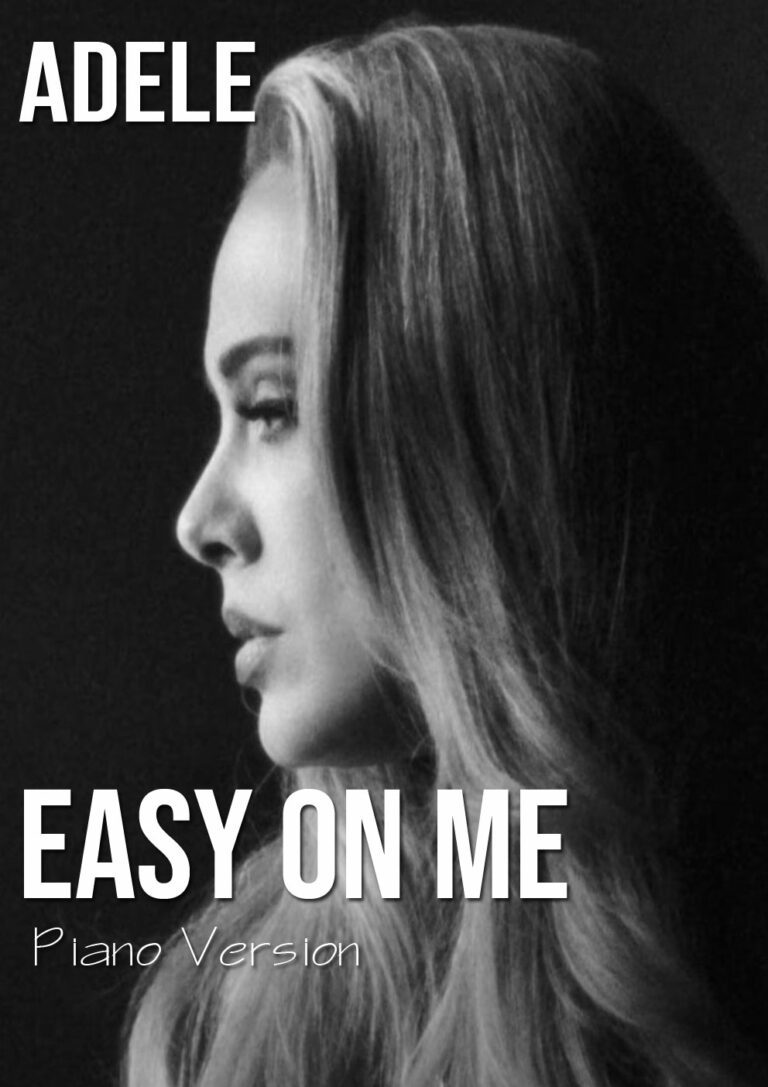 Adele, Easy On Me Piano Sheet Music - eSheetMusics.com