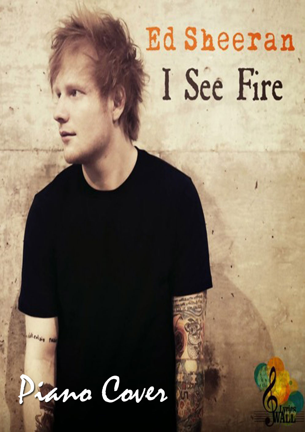 Ed Sheeran I See Fire Piano Sheet Music Esheetmusics Com