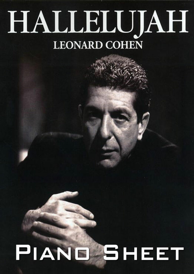 Leonard Cohen, Christmas Hallelujah Piano Sheet Music - eSheetMusics.com