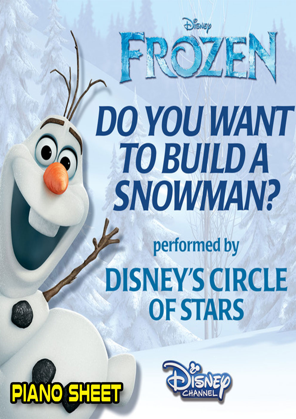 Frozen DO YOU WANT TO BUILD A SNOWMAN Piano Sheet music